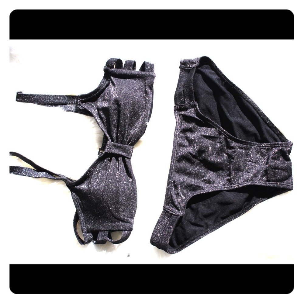 Black Sparkly Bathing Suit